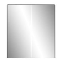 Sapateira 2 Portas Suspensa Com Espelho Nina Preta - 6