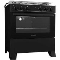 Fogão De Piso Atlas 5 Bocas Monaco Plus Preto Bivolt - 3