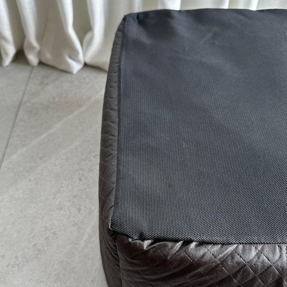 Cama Para Cachorro Toca Quadrada Em Corino + Poliéster Marrom Escuro Lv Grande (g) 50 X 50 X 50 Cm - 5