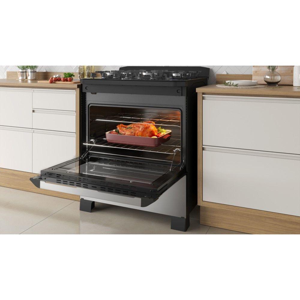 Fogão 5 Bocas Itatiaia Itamaster Digital Preto A Gás Com Tripla Chama - 4