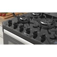 Fogão 5 Bocas Itatiaia Itamaster Digital Preto A Gás Com Tripla Chama - 6