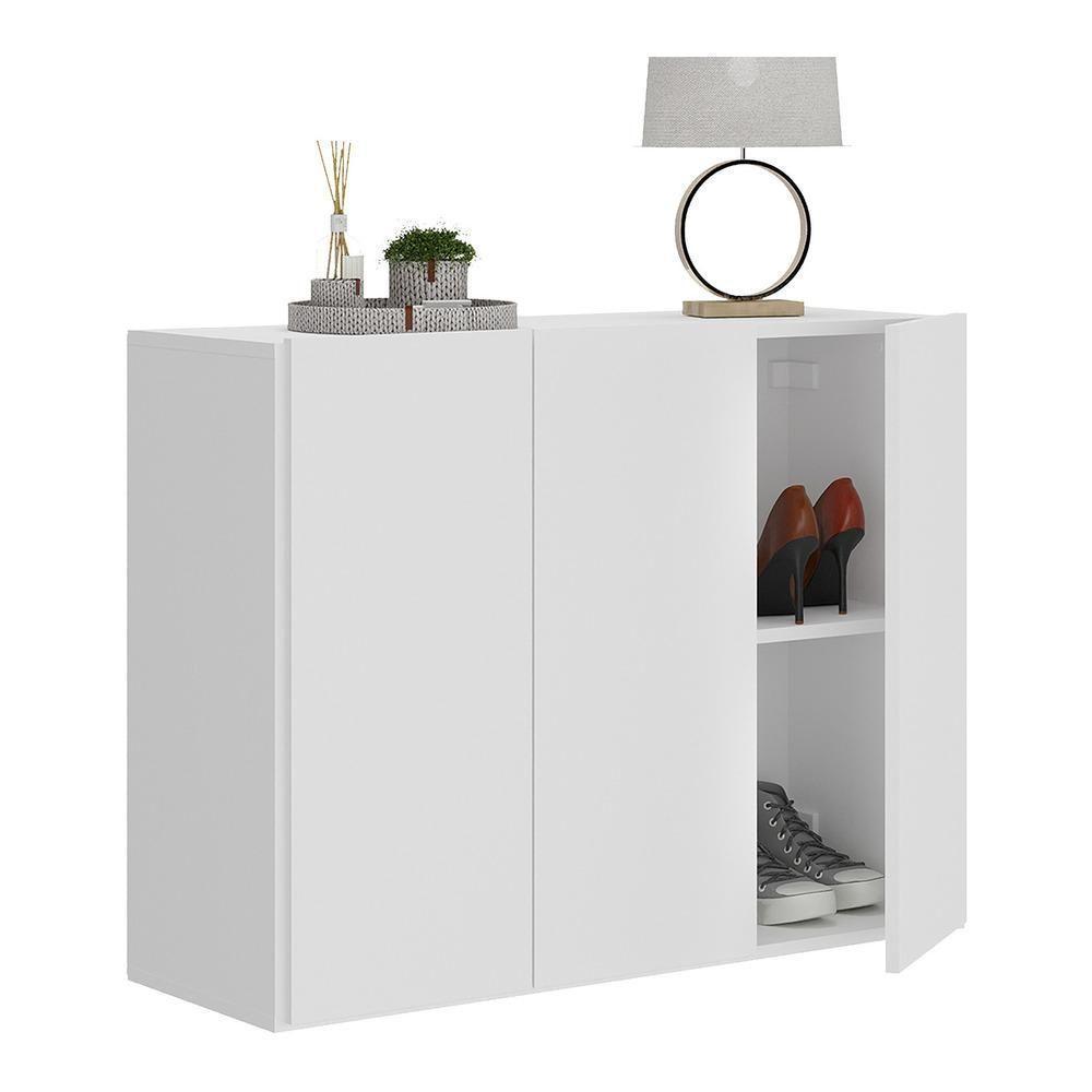 Sapateira 3 Portas Suspensa Nina Mp6017 Branca - 6