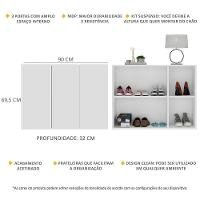 Sapateira 3 Portas Suspensa Nina Mp6017 Branca - 5