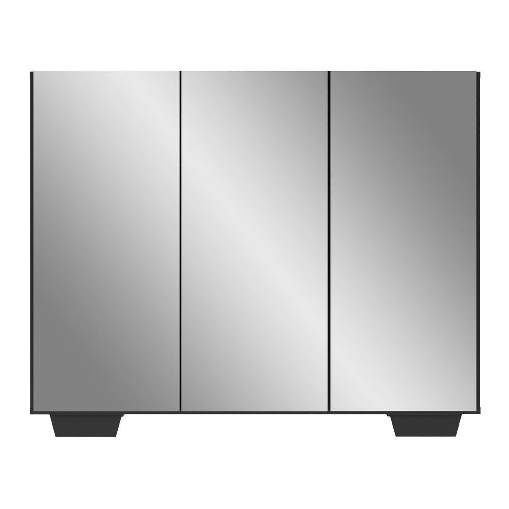 Sapateira Com Espelho 3 Portas Nina Mp6023 Preta - 2