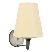 Arandela Cone Md-2007 Base Branco Cúpula Em Tecido 20/08x18cm Algodão Crú - Bivolt - 5