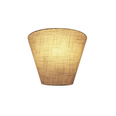 Arandela Retro Cone Md-2001 Cúpula Em Tecido 25-26x13cm Rustico Bege - Bivolt