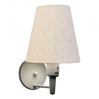 Kit-2 Arandela Cone Md-2013 Branco C- Inter Liga E Desl Cúpula Em Tecido Linho Bege - Bivolt - 7