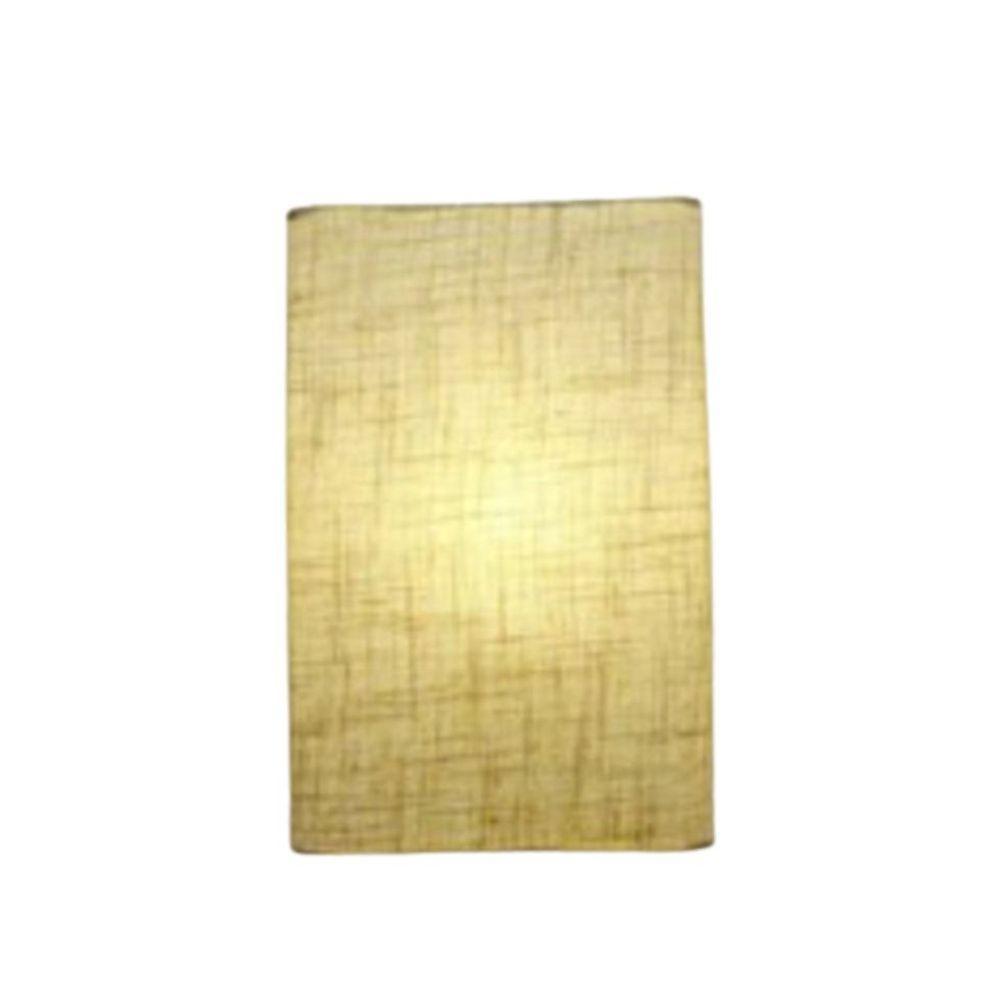 Arandela Retangular Retro Vivare Md-2029 Cúpula Em Tecido 18x10x30cm - Bivolt Rustico-bege 127-220v - 1