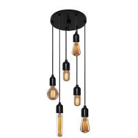 Lustre Pendente Luminária Retro Md-4162/6 Suporte Para Lâmpada / Não Inclusa - Bivolt - 1