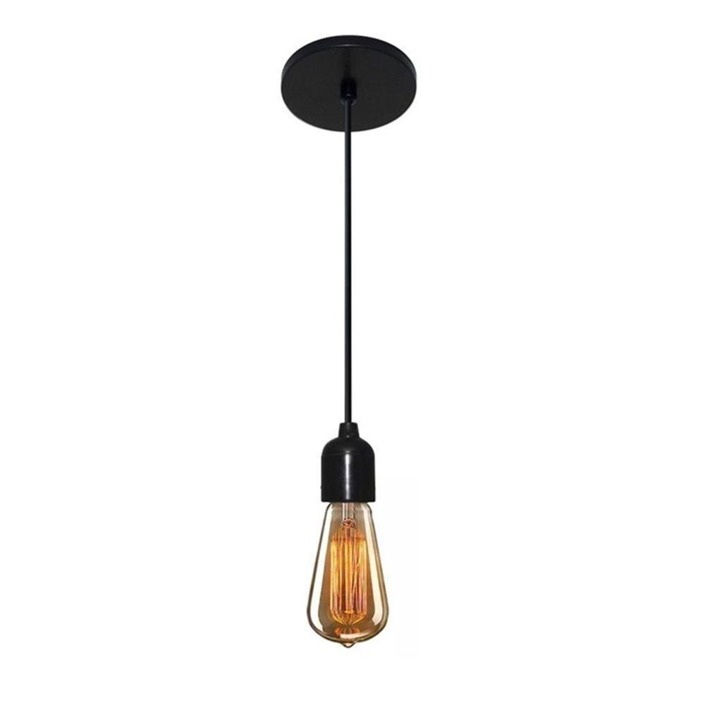 Lustre Pendente Retro Luminária 4149 Suporte Para Lâmpada / Não Inclusa - Bivolt - 1