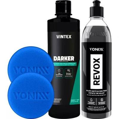Selante Para Pneu Revox E Darker Pneu Pretinho 500ml Vonixx
