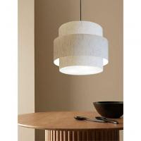 Lustre Sala De Jantar Com Desvio Vivare Md-4401 Cúpula Em Tecido 60cm Linho Bege 127/220v - 8