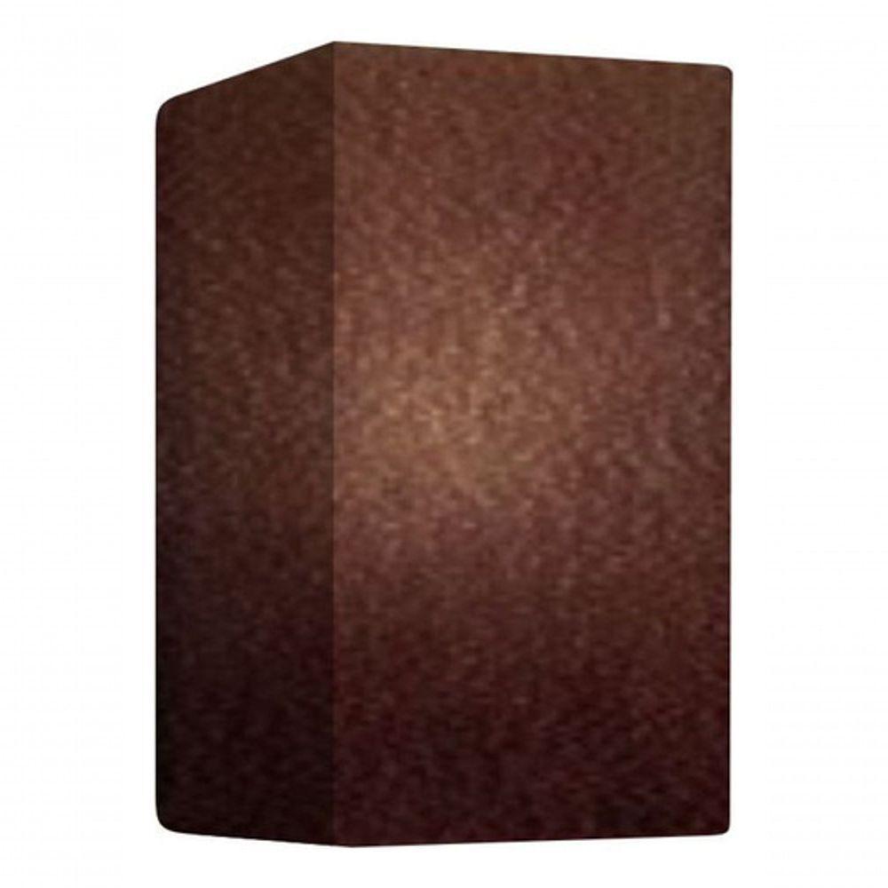 Arandela Retangular Retro Md-2002 Cúpula Em Tecido 25-16x10cm Café - Bivolt - 4