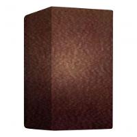 Arandela Retangular Retro Md-2002 Cúpula Em Tecido 25-16x10cm Café - Bivolt