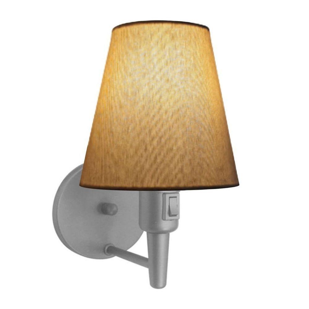 Lustre Pendente Quadrado Vivare Md-4006 Cúpula Em Tecido 21/50x50cm - Bivolt Cinza-palha 110v/220v - 1