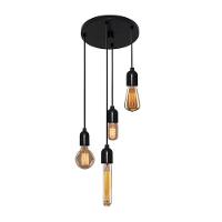 Lustre Pendente Luminária Retro Md-4162/4 Suporte Para Lâmpada / Não Inclusa - Bivolt - 1