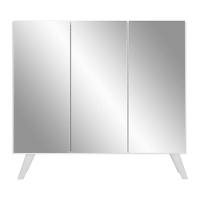 Sapateira Retrô Com Espelho 3 Portas Nina Mp6022 Branca - 2