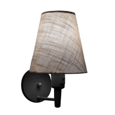 Lustre Pendente Quadrado Vivare Md-4075 Cúpula Em Tecido 30/50x50cm - Bivolt Preto-rustico Cinza 110v/220v