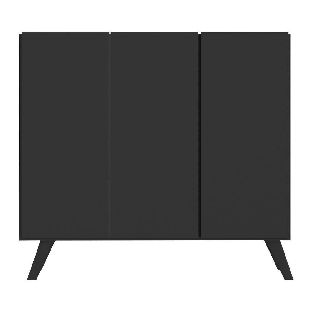 Sapateira Retrô 3 Portas Nina Mp6018 Preta - 2