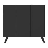 Sapateira Retrô 3 Portas Nina Mp6018 Preta - 2