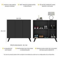 Sapateira Retrô 3 Portas Nina Mp6018 Preta - 5