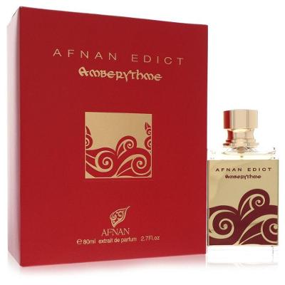 Perfume Feminino Afnan Edict Amberythme Extrait De Parfum (unisex) 80 Ml