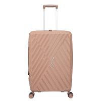 Mala De Viagem Grande Polipropileno Expansível Yins 21206 Cadeado Tsa Rodas Duplas Giro 360 Rose Rosa G - 1