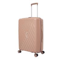 Mala De Viagem Grande Polipropileno Expansível Yins 21206 Cadeado Tsa Rodas Duplas Giro 360 Rose Rosa G - 3