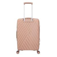 Mala De Viagem Grande Polipropileno Expansível Yins 21206 Cadeado Tsa Rodas Duplas Giro 360 Rose Rosa G - 5