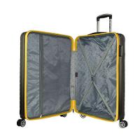 Mala De Bordo Pequena Abs Yins 21167 Cadeado Integrado Rodas Duplas 360º Amarelo Tam Pp Amarelo Pp - 3