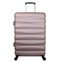 Mala De Viagem Média Abs Yins 21089 Cadeado Embutido Rodas Giro 360º Rosê M - 1