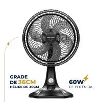 Ventilador De Mesa Britânia BVT301 60W Maxx Force Preto 220V - 6
