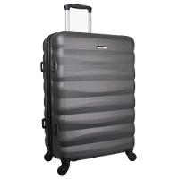 Mala De Bordo Pequena Em Abs Yins 21089 Cadeado Integrado Rodas Giro 360° Cinza P - 1