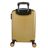 Mala De Bordo Abs Yins Cleopátra Cadeado Integrado Rodas Duplas Giro 360 Dourado P - 2