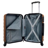 Mala De Viagem Media Em Abs Yins 21089 Cadeado Integrado Rodas Giro 360 Cobre M - 3