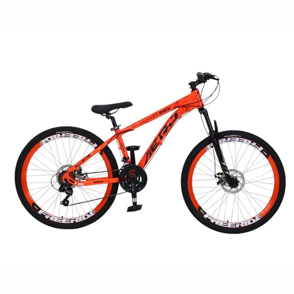 Bicicleta Aero Rbx Aro 26 Quadro Alumínio Freio A Disco Laranja Neon - 1