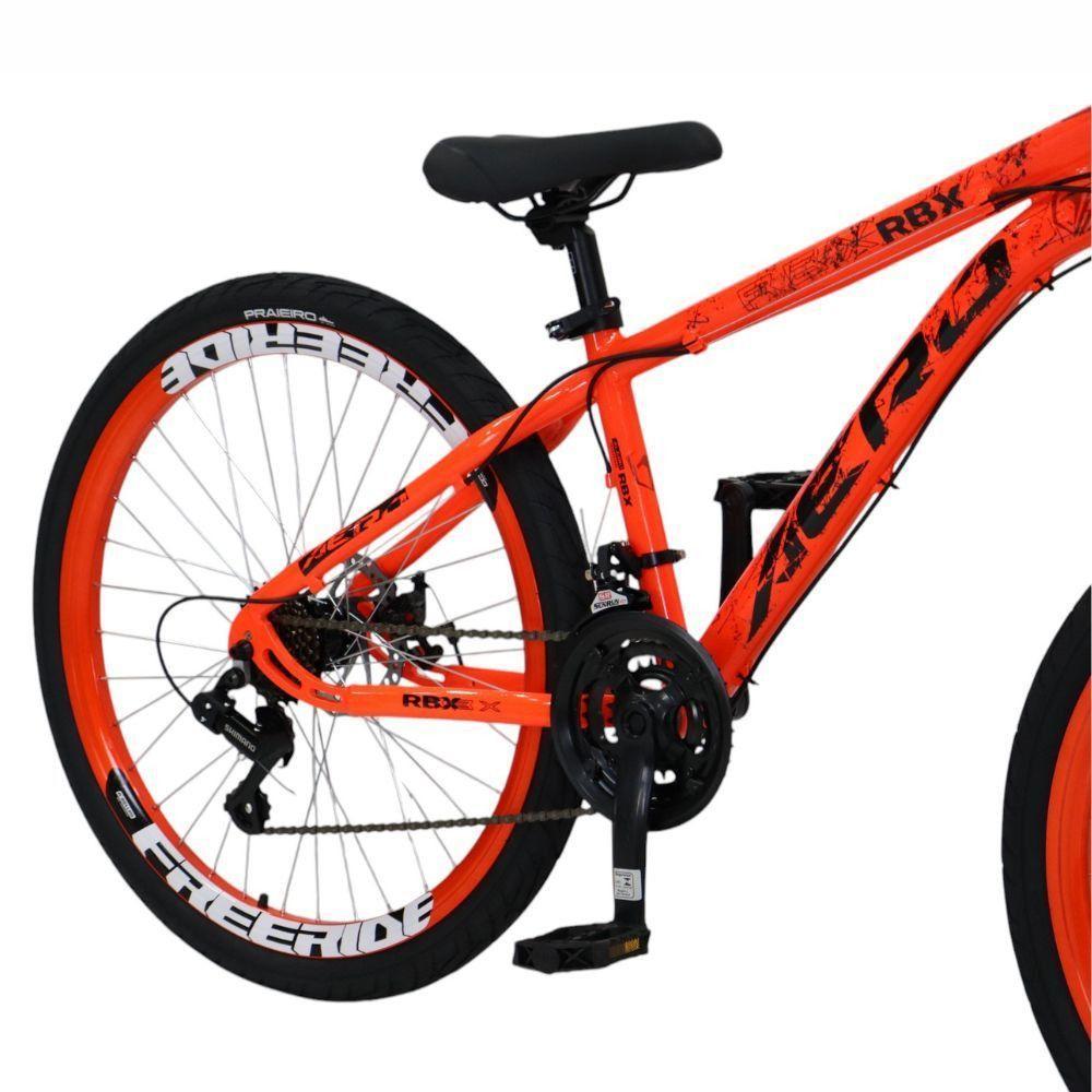 Bicicleta Aero Rbx Aro 26 Quadro Alumínio Freio A Disco Laranja Neon - 6