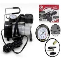 Mini Compressor De Ar 12v Automotivo Com Manômetro ? Metal Reforçado, Calibrador E Inflador Multiuso - 3