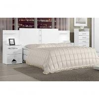 Cabeceira Casal/queen Rubi 100%mdf Branco - D Doro - 1
