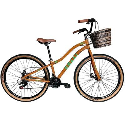 Bicicleta Colli Viena A.29 F.disco 21v Com Cesto 610c-38d Bronze