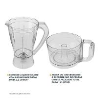 Multiprocessador Britânia 3 Em 1 Lâminas Inox BMP900C 110V - 5