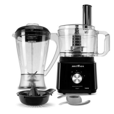 Multiprocessador Britânia 1000W 3 Em 1 Lâminas Inox BMP900C 220V