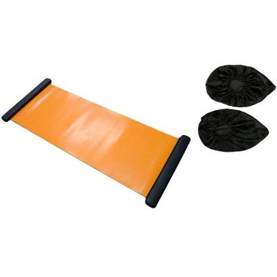 Plataforma Deslizante Slide Board Com Sapatilhas ? Treinamento Funcional, Pilates E Academia