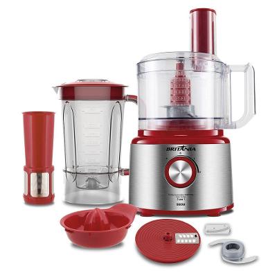 Multiprocessador Britânia BMP2700V 5 em 1 2 Velocidades 900W Vermelho 220V