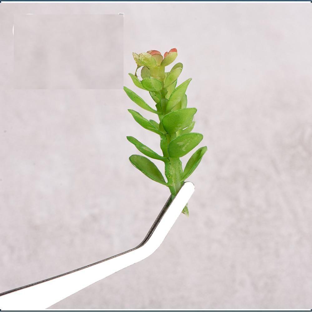 Kit Com 4 Pinças De Precisão Em Aço Inox Ponta Fina, Curva E Reta Para Eletrônica E Artesanato - 5