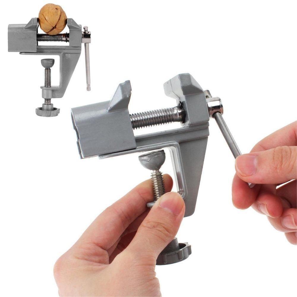 Mini Morsa De Bancada 35 Mm Com Base Fixa Ajustável Portátil E Compacta Em Aço Carbono - 2