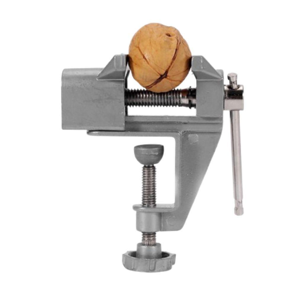 Mini Morsa De Bancada 35 Mm Com Base Fixa Ajustável Portátil E Compacta Em Aço Carbono - 4