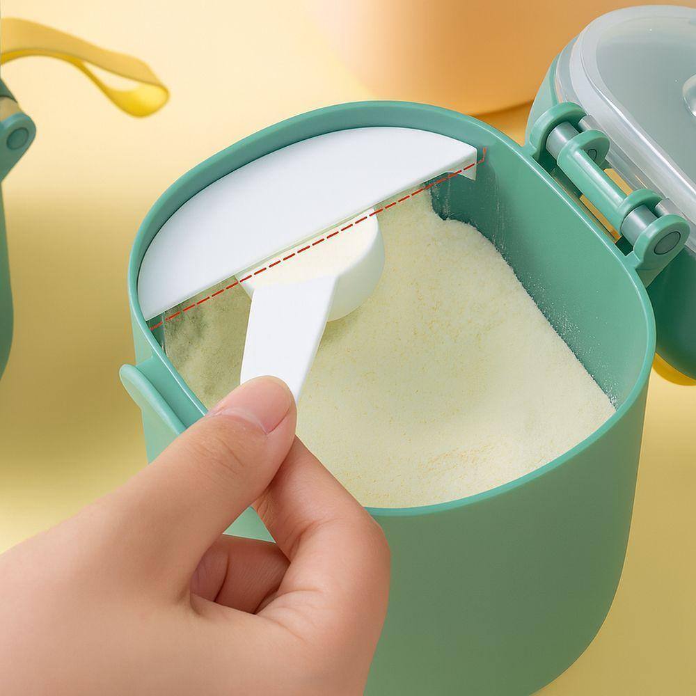 Pote Dosador Infantil De Leite Em Pó Verde G Com Colher Medidora E Tampa Vedada - 6