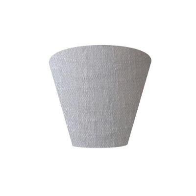 Arandela Retro Cone Vivare Md-2001 Cúpula Em Tecido 25-26x13cm - Bivolt Rustico-cinza 127-220v