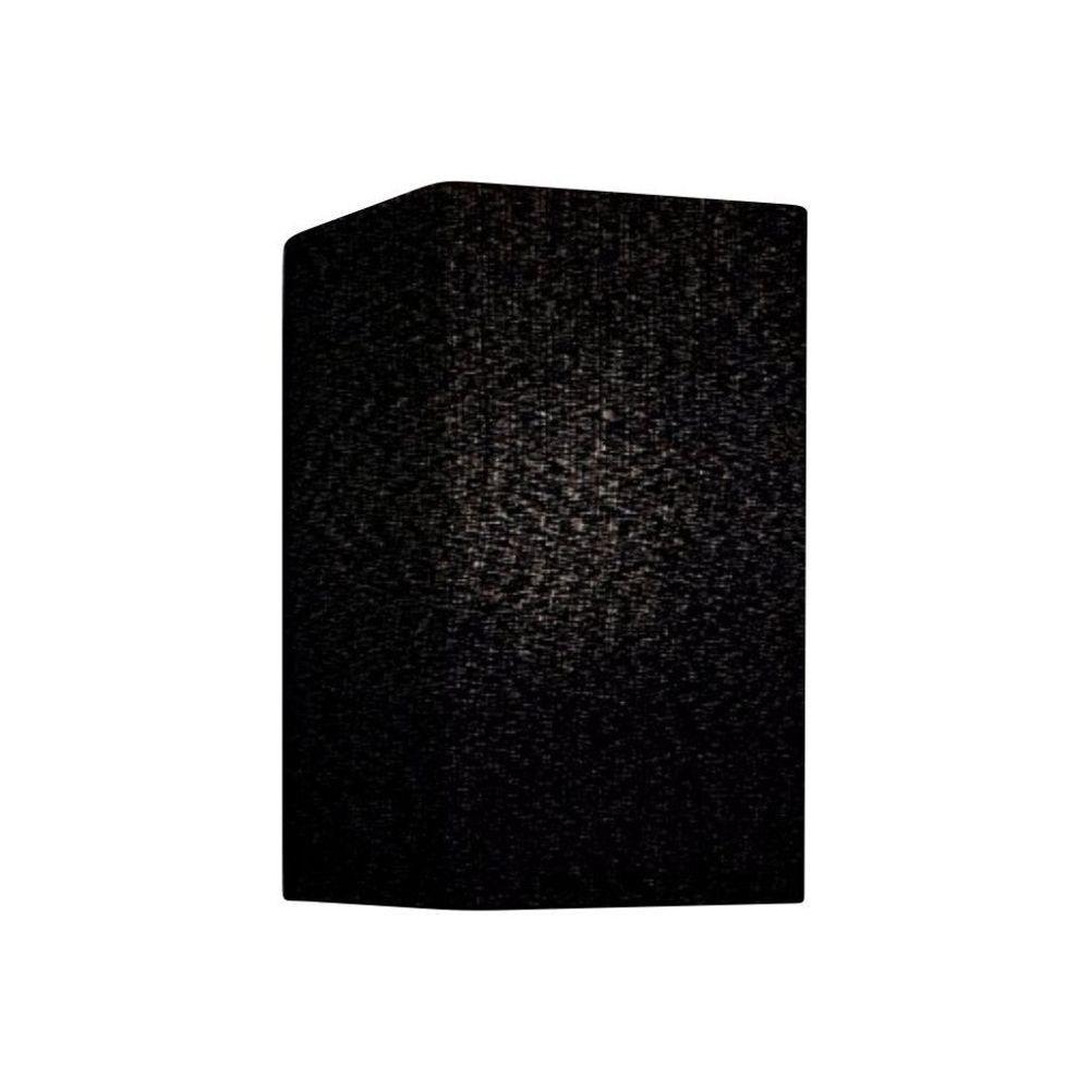 Arandela Retangular Retro Vivare Md-2002 Cúpula Em Tecido 25-16x10cm - Bivolt Preto 127-220v - 1